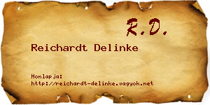 Reichardt Delinke névjegykártya